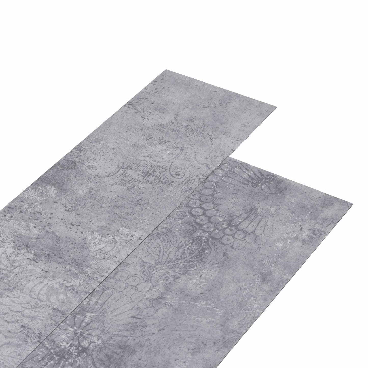 vidaXL Πλάκες Δαπέδου 36 pcs Γκρι Τσιμέντο 5,02 m² PVC