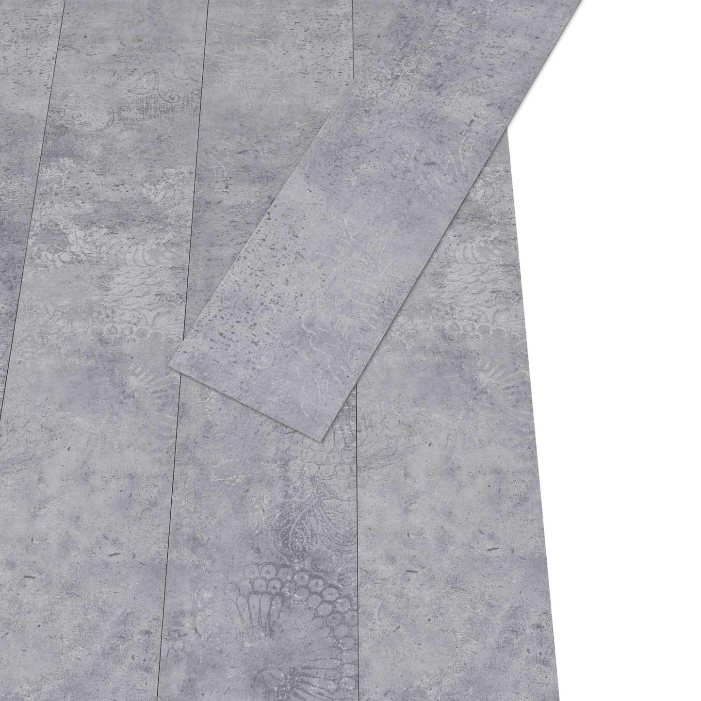 vidaXL Πλάκες Δαπέδου 36 pcs Γκρι Τσιμέντο 5,02 m² PVC