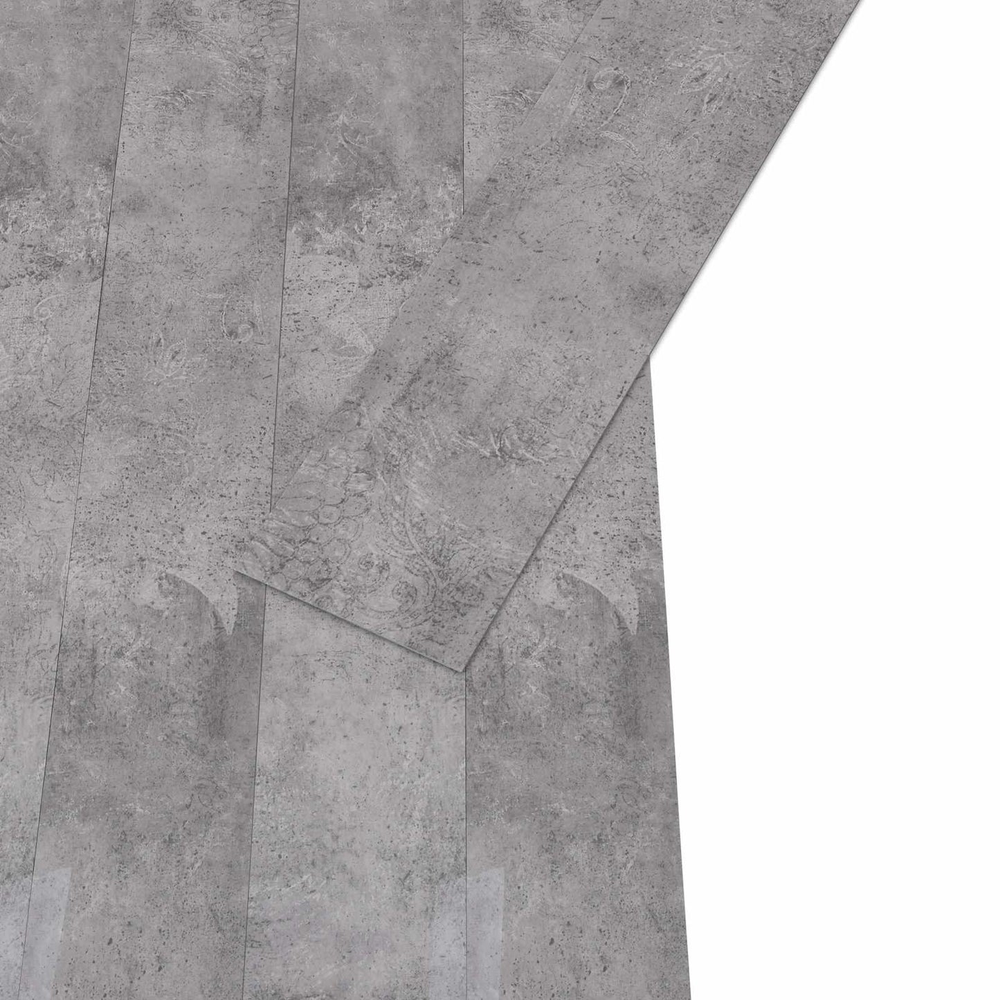 vidaXL Πλάκες Δαπέδου 36 pcs Καφέ Τσιμέντο 5,02 m² PVC