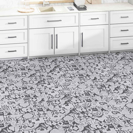 vidaXL Πλάκες Δαπέδου 5,02 m² 36 pcs PVC Γκρι με σχέδιο