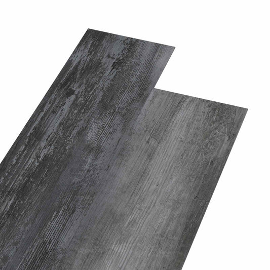 vidaXL Πλάκες Δαπέδου 36 pcs Γυαλιστερό Γκρι 5,02 m² PVC
