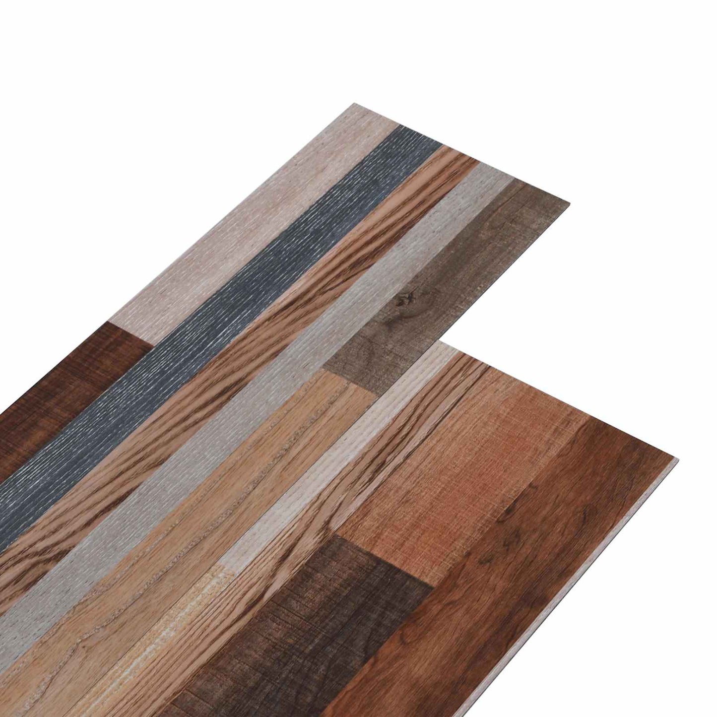 vidaXL Πλάκες Δαπέδου 36 pcs Πολύχρωμο 5,02 m² PVC