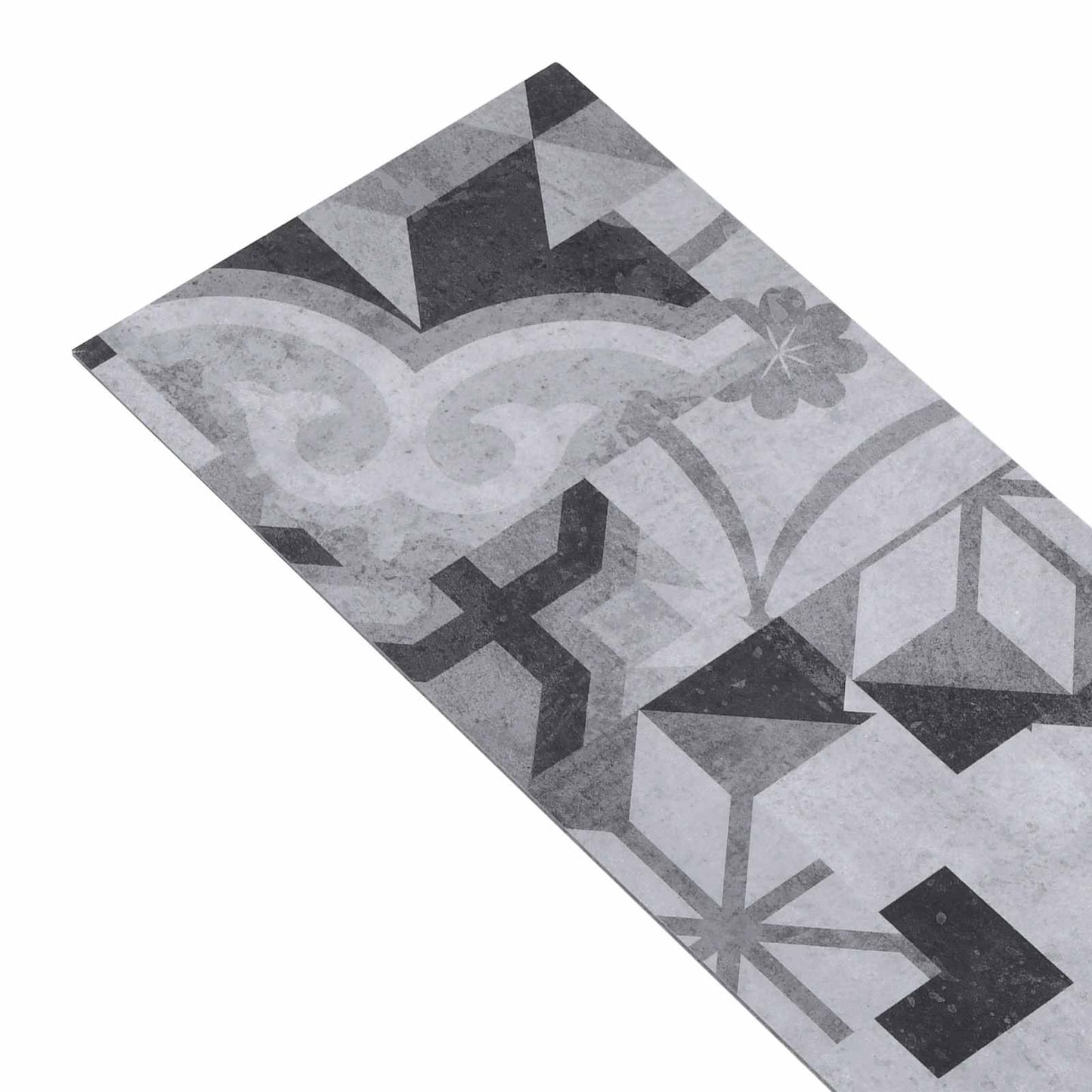 vidaXL Πλάκες Δαπέδου 18 pcs Γκρι 5,26 τ.μ. PVC