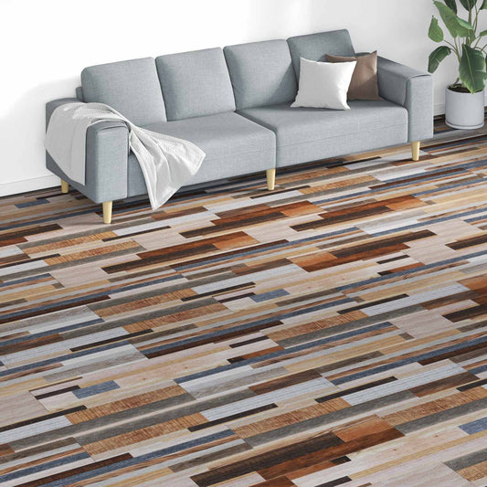vidaXL Πλάκες Δαπέδου 18 pcs Πολύχρωμο 5,26 τ.μ. PVC