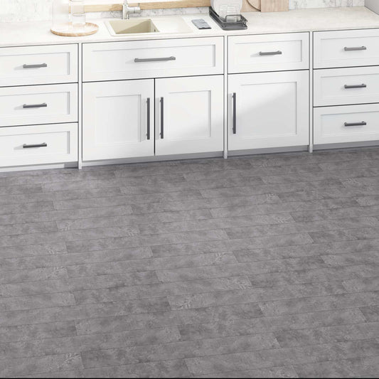 vidaXL Πλάκες Δαπέδου 36 pcs Σκυρόχρωμο Γκρι 5,02 m² PVC