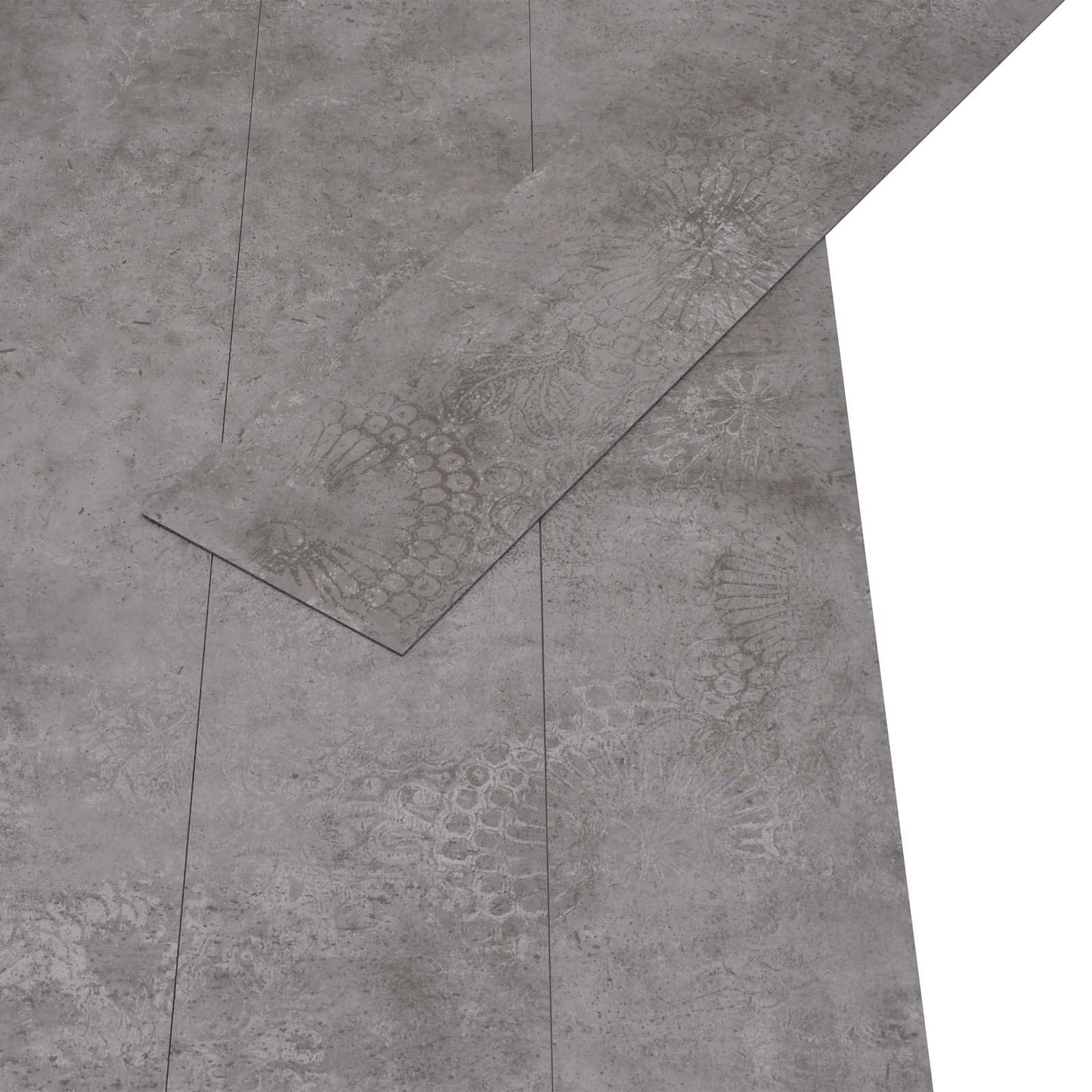 vidaXL Πλάκες Δαπέδου 36 pcs Σκυρόχρωμο Γκρι 5,02 m² PVC