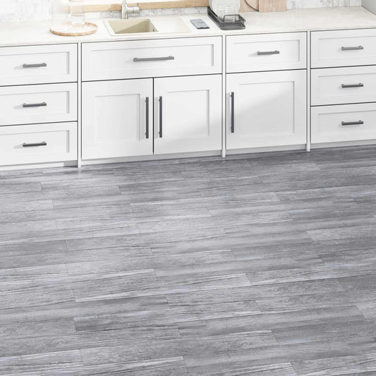 vidaXL Πλάκες Δαπέδου 5,02 m² 36 pcs PVC Ματ Ξύλο Γκρι