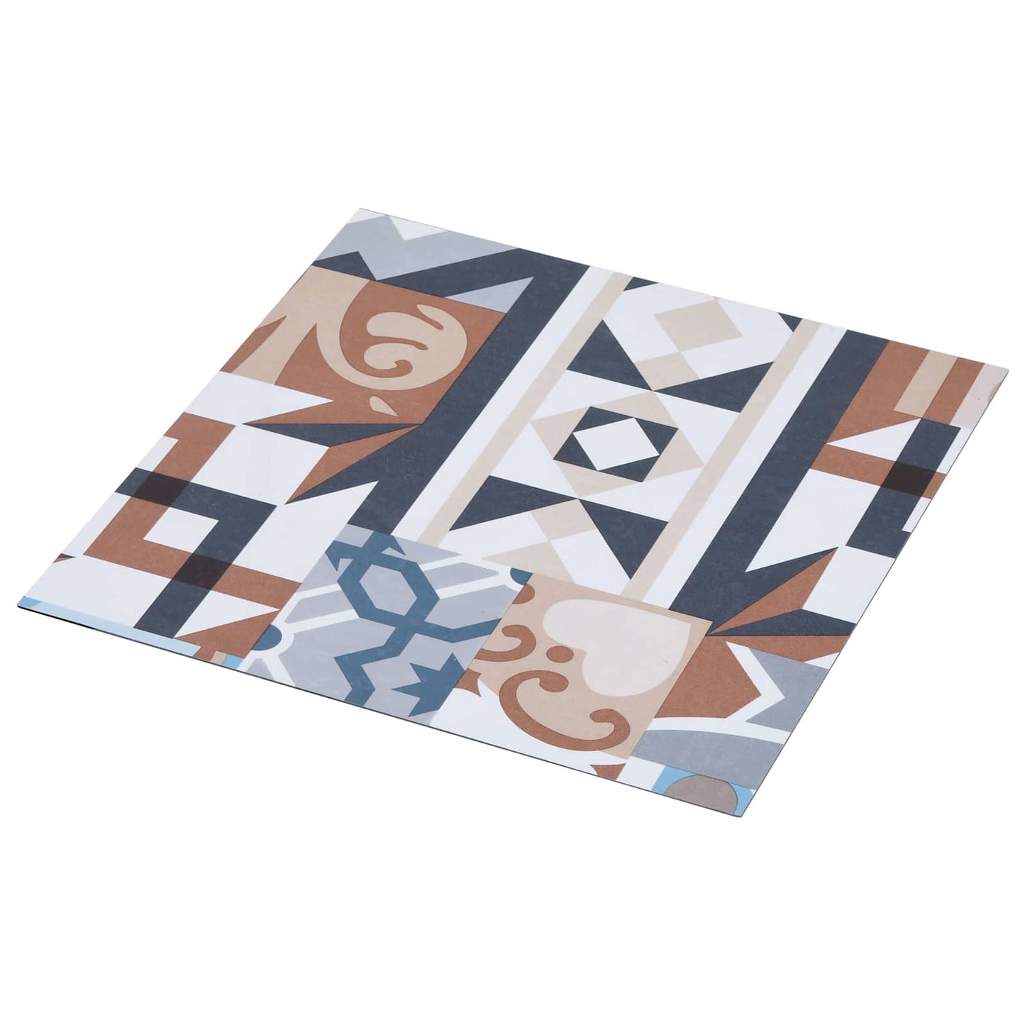 vidaXL Πλάκες Δαπέδου 5,11 τ.μ. 55 pcs PVC Μονοχρωμο Μοτίβο