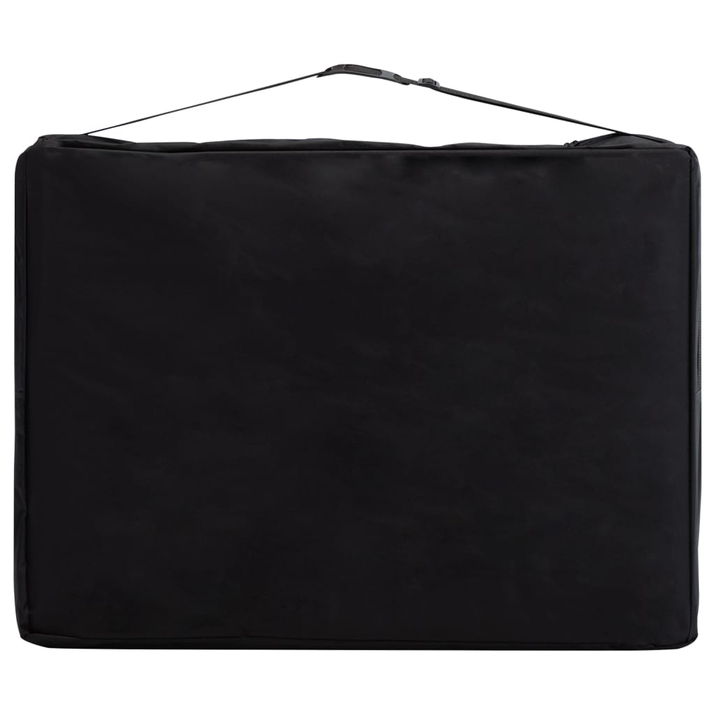 vidaXL Κρεβάτι Μασάζ Πτυσσόμενο 2 Θέσεων Ροζ Ξύλινο