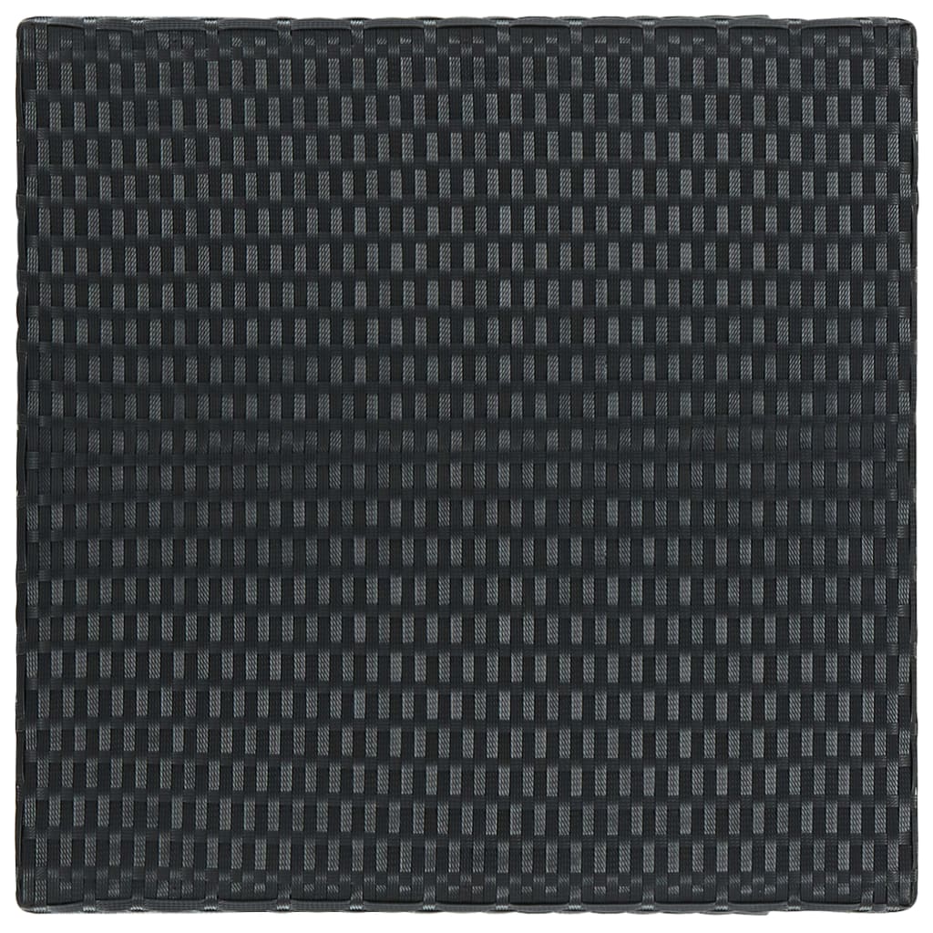 vidaXL Τραπέζι Μπαρ Κήπου Μαύρο 60,5x60,5x110,5 εκ. Συνθετικό Ρατάν