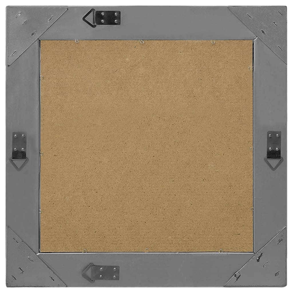 vidaXL Καθρέφτης Τοίχου με Μπαρόκ Στιλ Μαύρος 50 x 50 εκ.