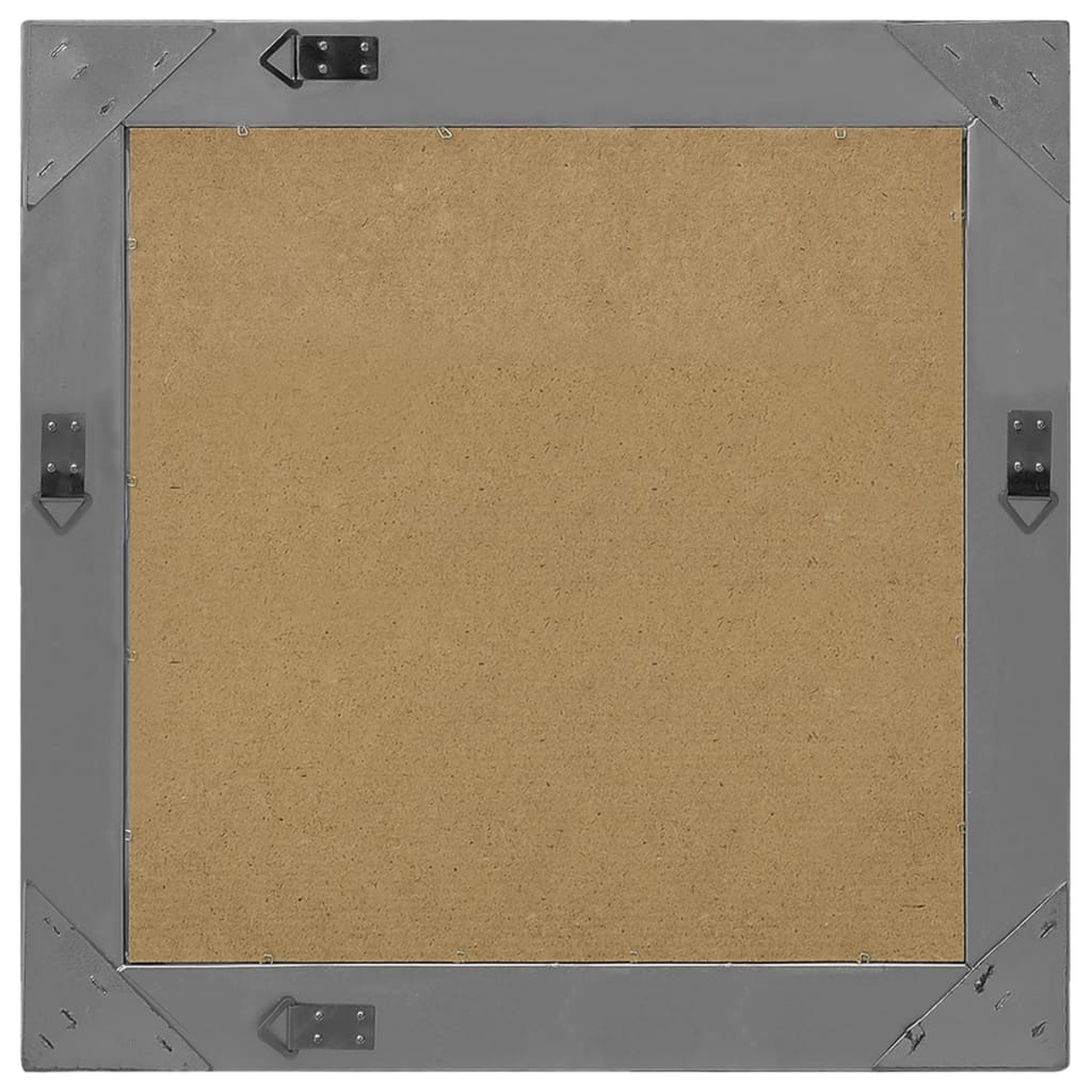 vidaXL Καθρέφτης Τοίχου με Μπαρόκ Στιλ Μαύρος 60 x 60 εκ.