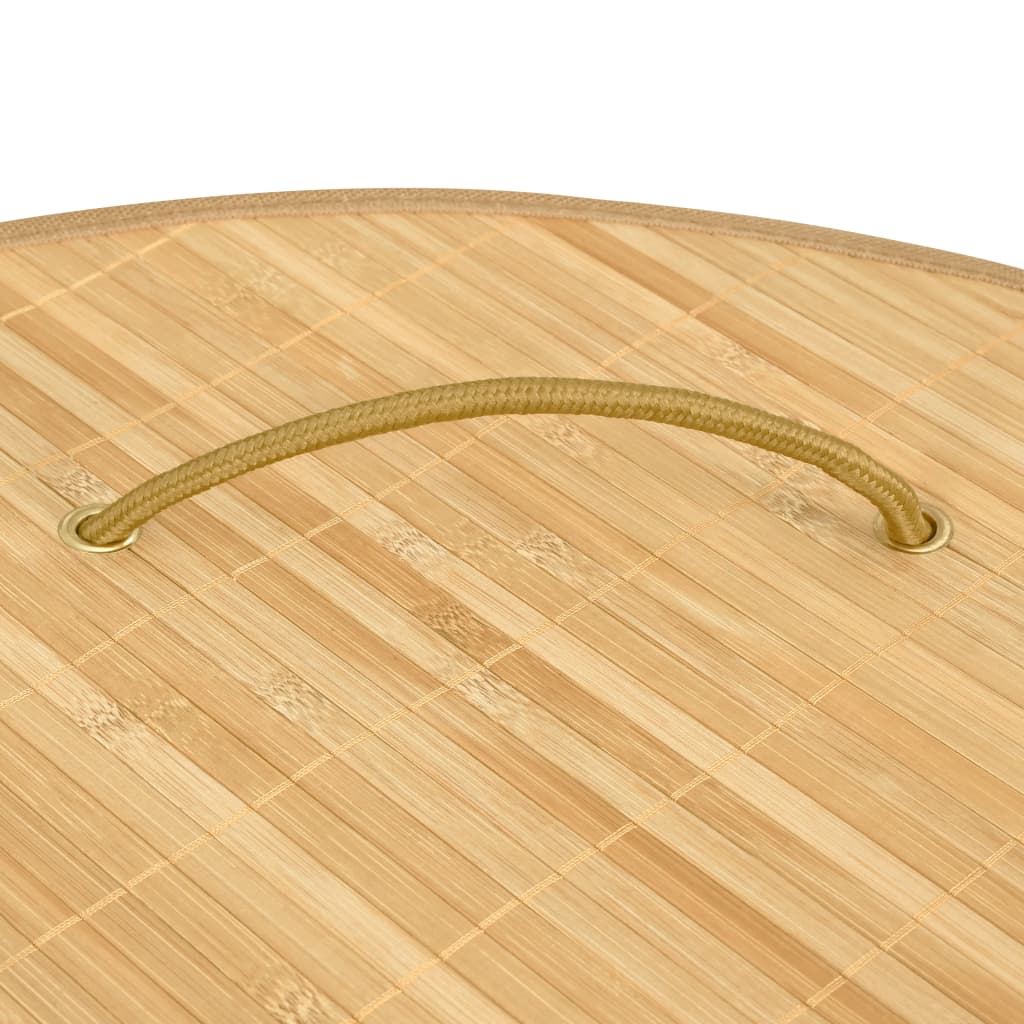 vidaXL Καλάθι Άπλυτων Γωνιακό 60 Λίτρων από Μπαμπού