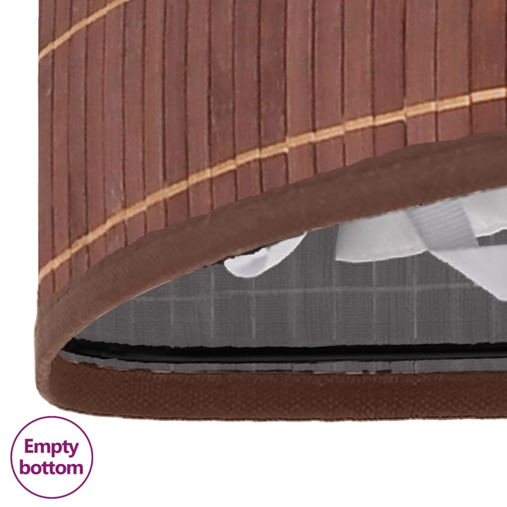 vidaXL Καλάθι Άπλυτων Γωνιακό Καφέ 60 Λίτρων από Μπαμπού