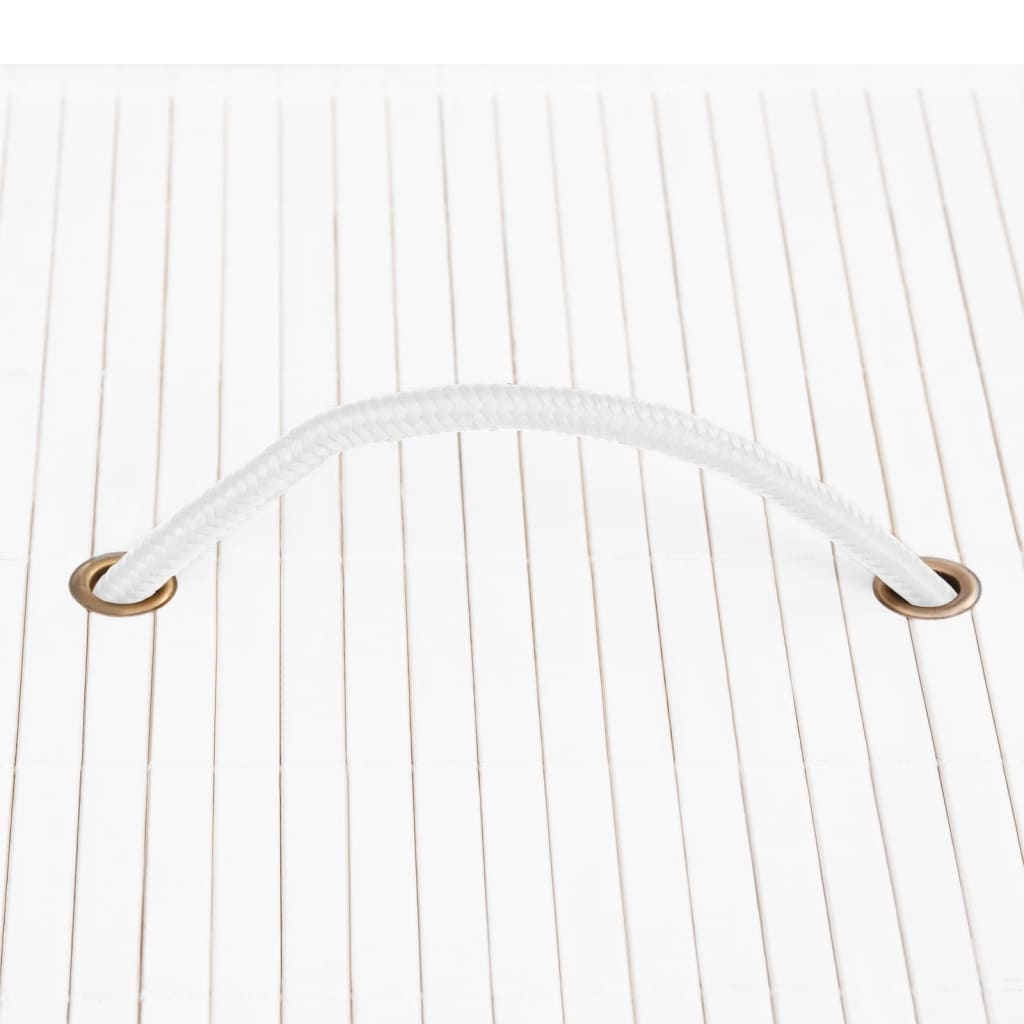 vidaXL Κουτιά Αποθήκευσης 4 τεμ. Λευκά από Μπαμπού