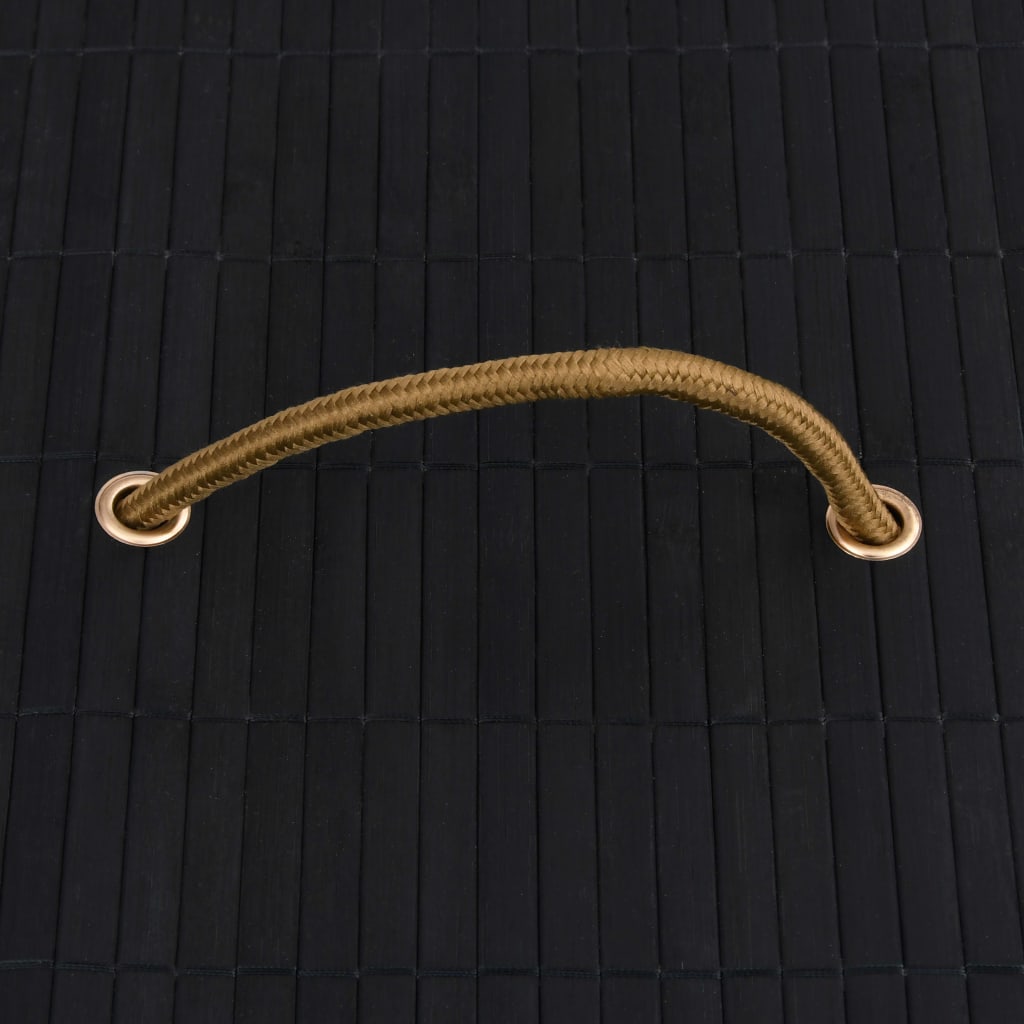 vidaXL Κουτιά Αποθήκευσης 4 τεμ. Μαύρα από Μπαμπού