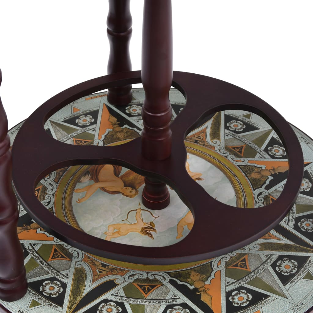 vidaXL Μπαρ Υδρόγειος / Κάβα για Κρασιά Μπλε από Ξύλο Ευκαλύπτου