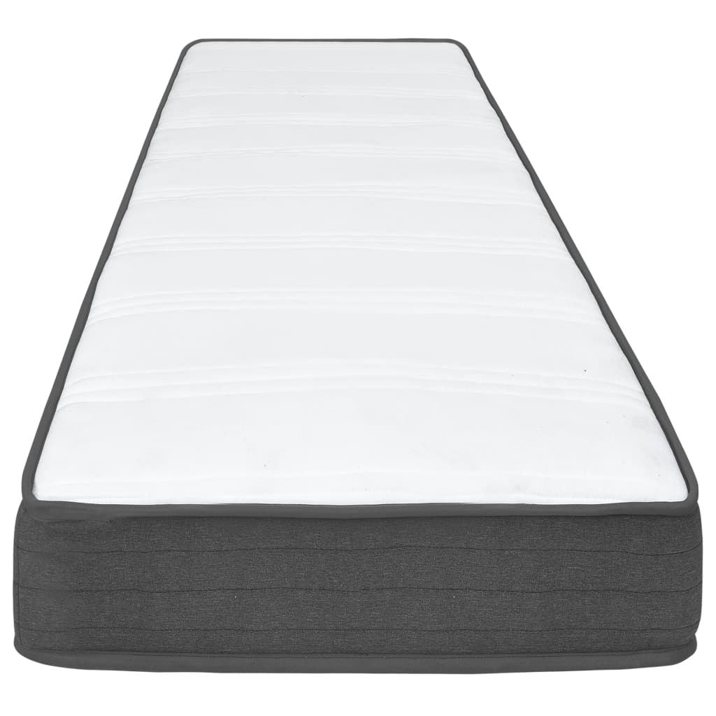 vidaXL Κρεβάτι Boxspring Σκούρο Γκρι 100 x 200 εκ. Υφασμάτινο