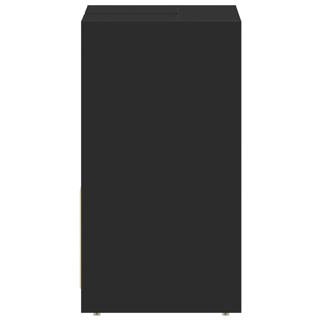 vidaXL Ντουλάπι Νιπτήρα Μαύρο 60 x 33 x 61 εκ. από Επεξ. Ξύλο