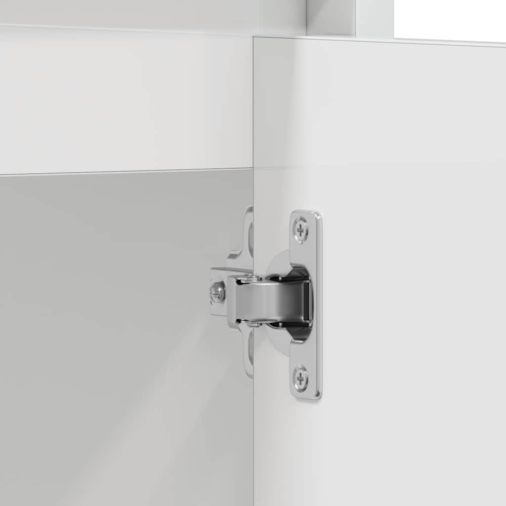 vidaXL Ντουλάπι Νιπτήρα Γυαλιστερό Λευκό 60 x 33 x 61 εκ. Επεξ. Ξύλο