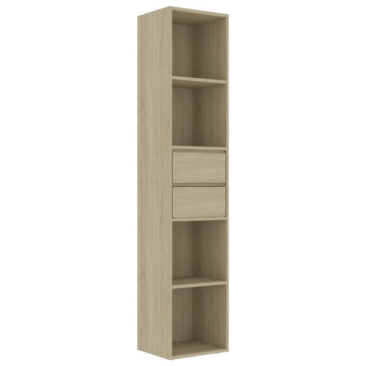 vidaXL Βιβλιοθήκη Χρώμα Sonoma Δρυς 36 x 30 x 171 εκ. από Επεξ. Ξύλο