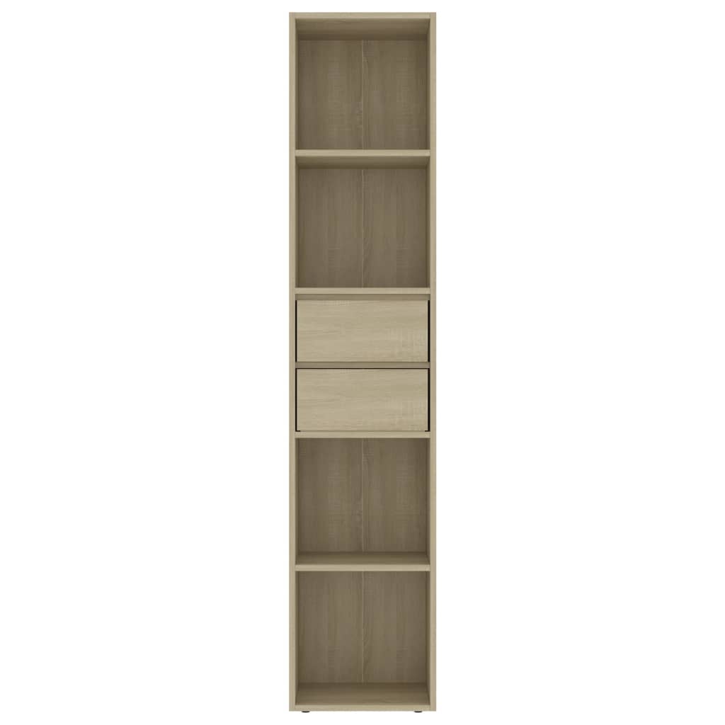 vidaXL Βιβλιοθήκη Χρώμα Sonoma Δρυς 36 x 30 x 171 εκ. από Επεξ. Ξύλο