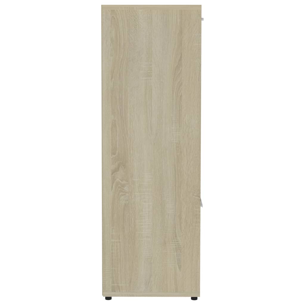 vidaXL Βιβλιοθήκη Χρώμα Sonoma Δρυς 90 x 30 x 90 εκ. από Επεξ. Ξύλο