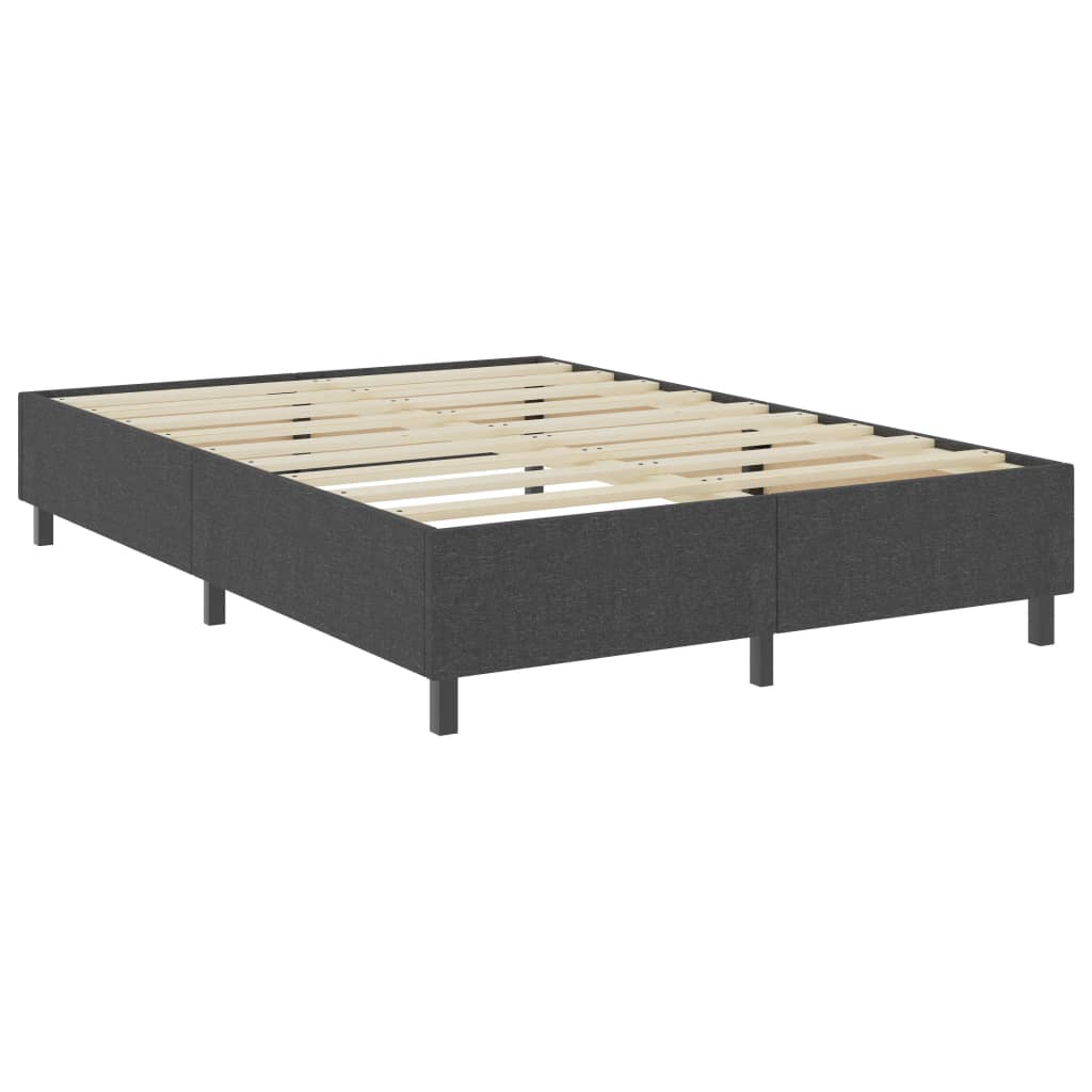 vidaXL Κρεβάτι Boxspring Σκούρο Γκρι 180 x 200 εκ. Υφασμάτινο