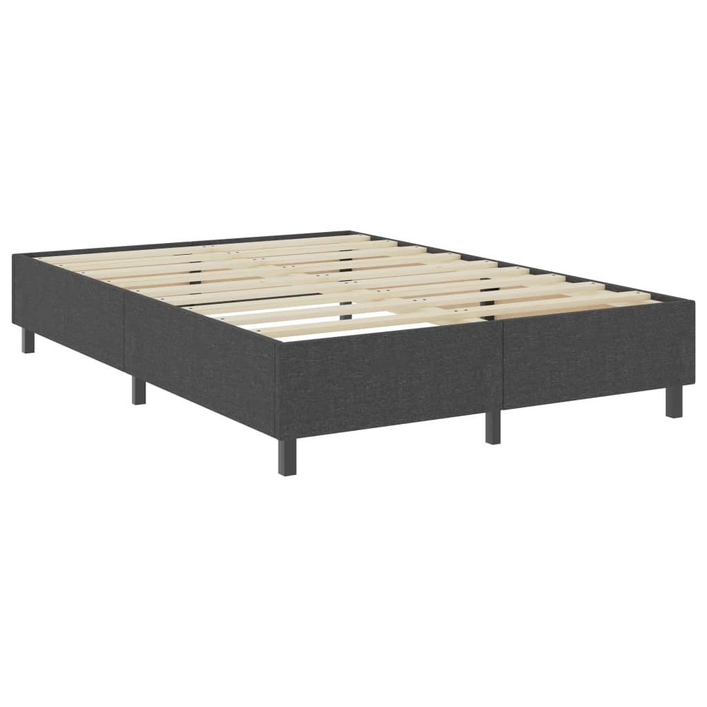 vidaXL Κρεβάτι Boxspring Σκούρο Γκρι 180 x 200 εκ. Υφασμάτινο