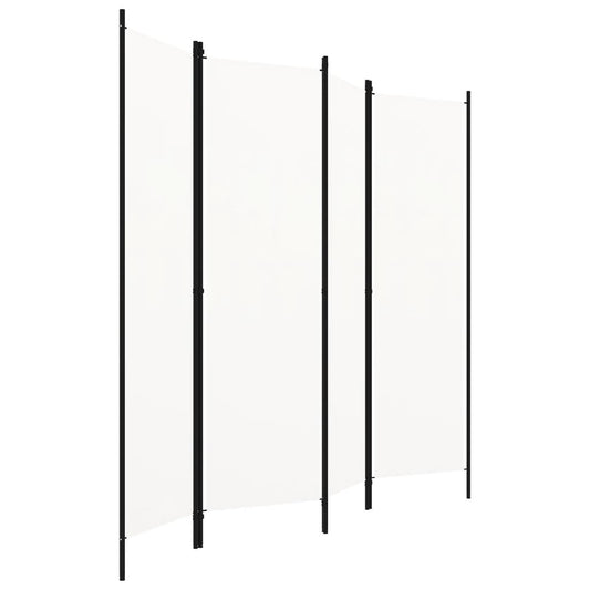 vidaXL Διαχωριστικό Δωματίου με 4 Πάνελ Λευκό 200 x 180 εκ.