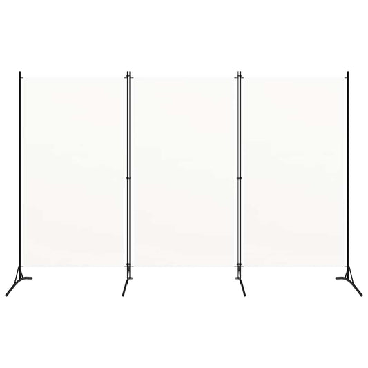 vidaXL Διαχωριστικό Δωματίου με 3 Πάνελ Λευκό 260 x 180 εκ. Υφασμάτινο