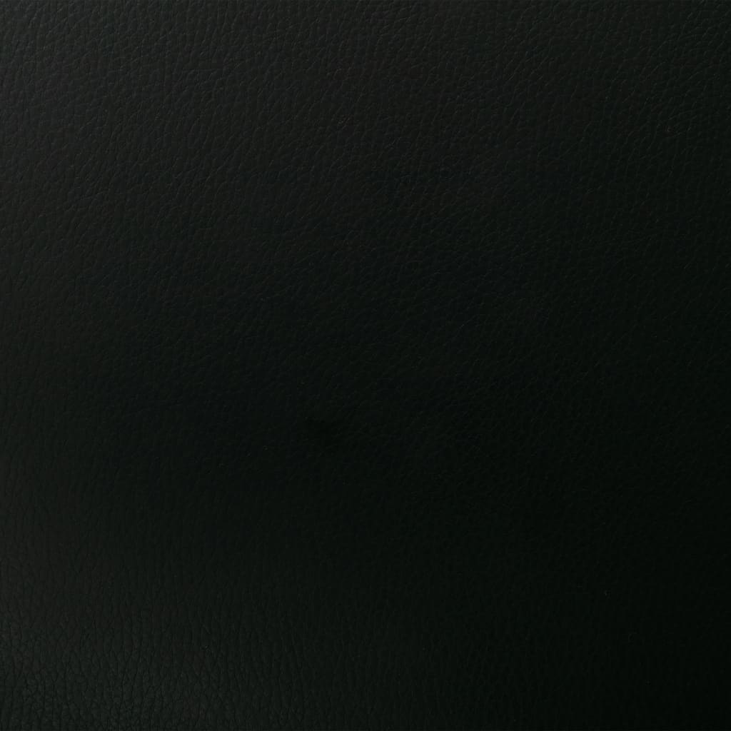 vidaXL Καρέκλες Τραπεζαρίας Περιστρεφόμενες 2 τεμ. Μαύρες Δερματίνη