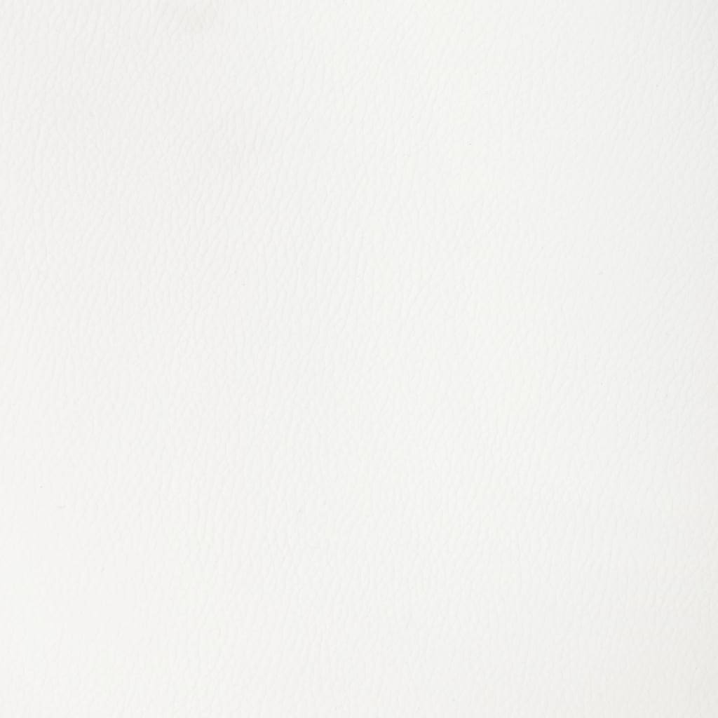 vidaXL Καρέκλες Τραπεζαρίας Περιστρεφόμενες 6 τεμ. Λευκές Δερματίνη