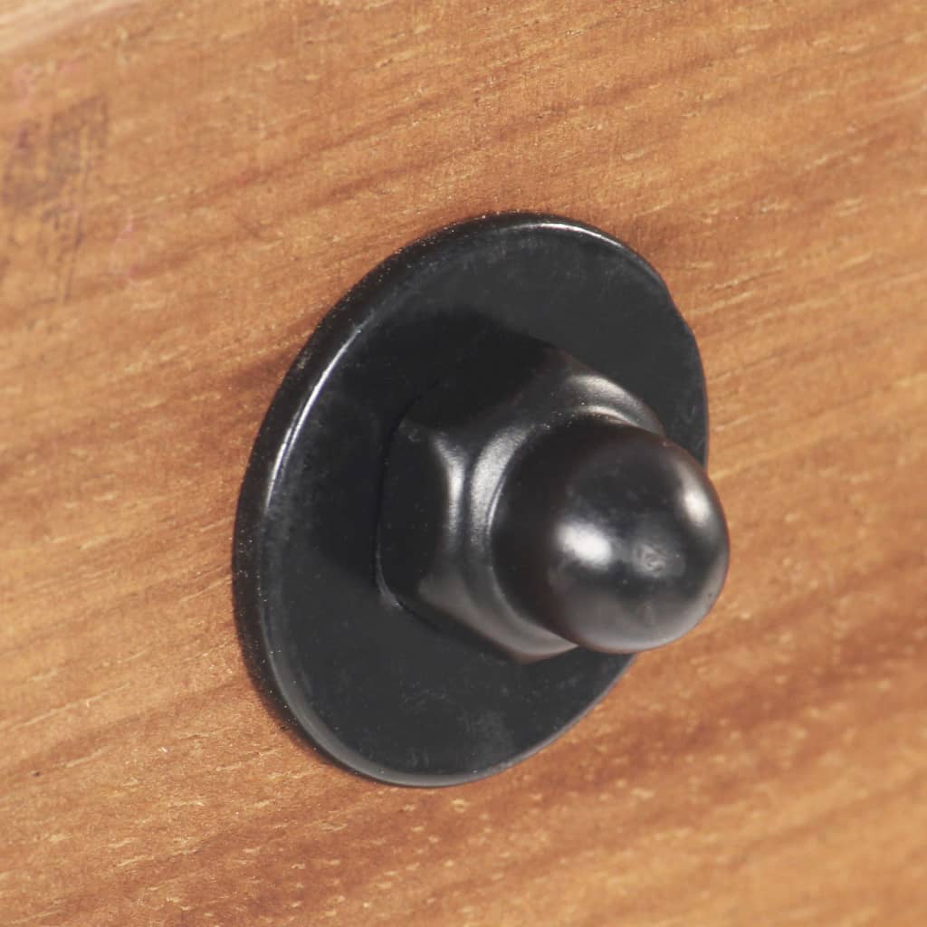 vidaXL Φωτιστικό Τοίχου Industrial Μαύρο 90x25 εκ. Ε27