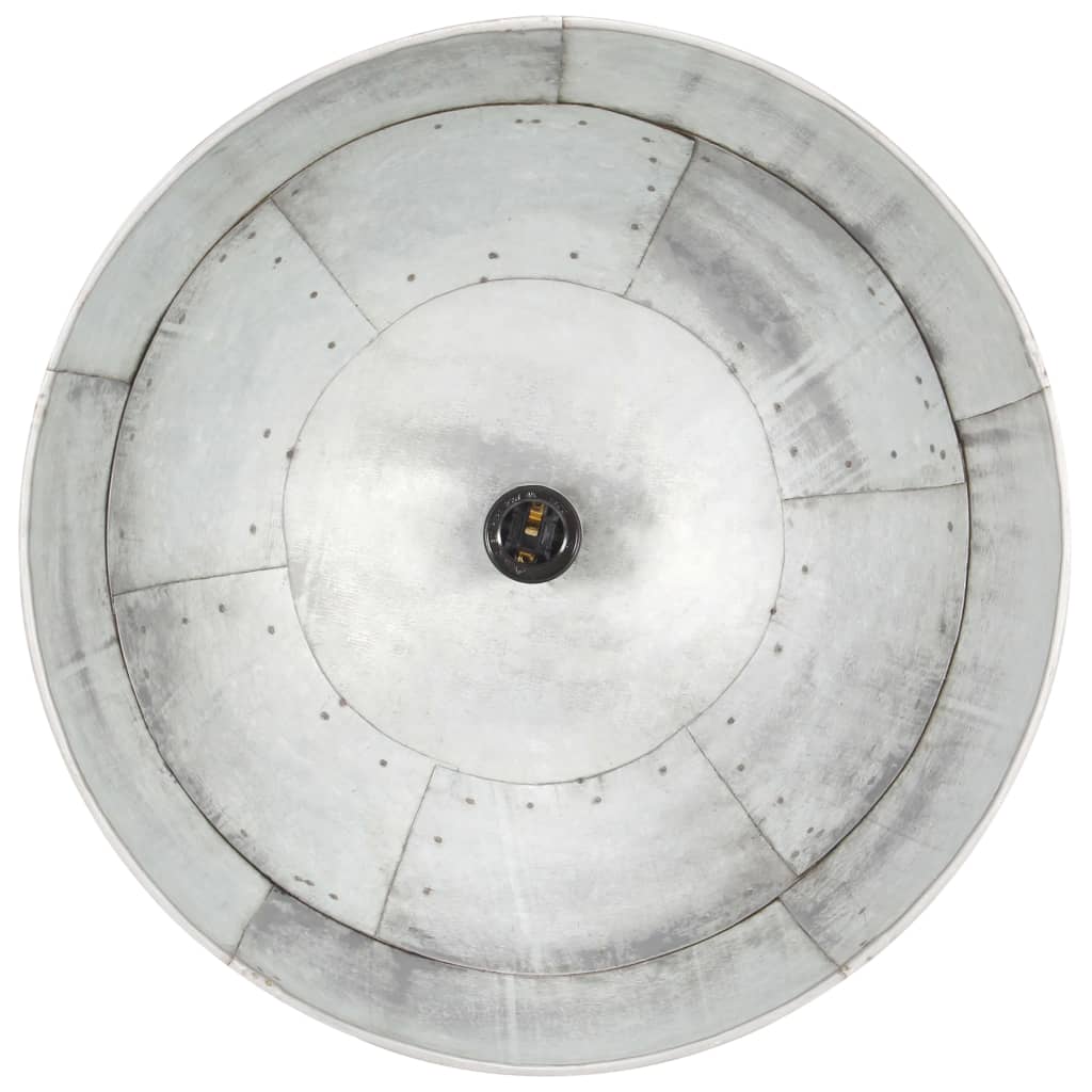 vidaXL Φωτιστικό Κρεμαστό Vintage Στρογγυλό 25 W Ασημί 41 εκ. Ε27