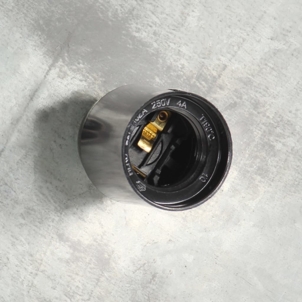 vidaXL Φωτιστικό Κρεμαστό Vintage Στρογγυλό 25 W Ασημί 41 εκ. Ε27