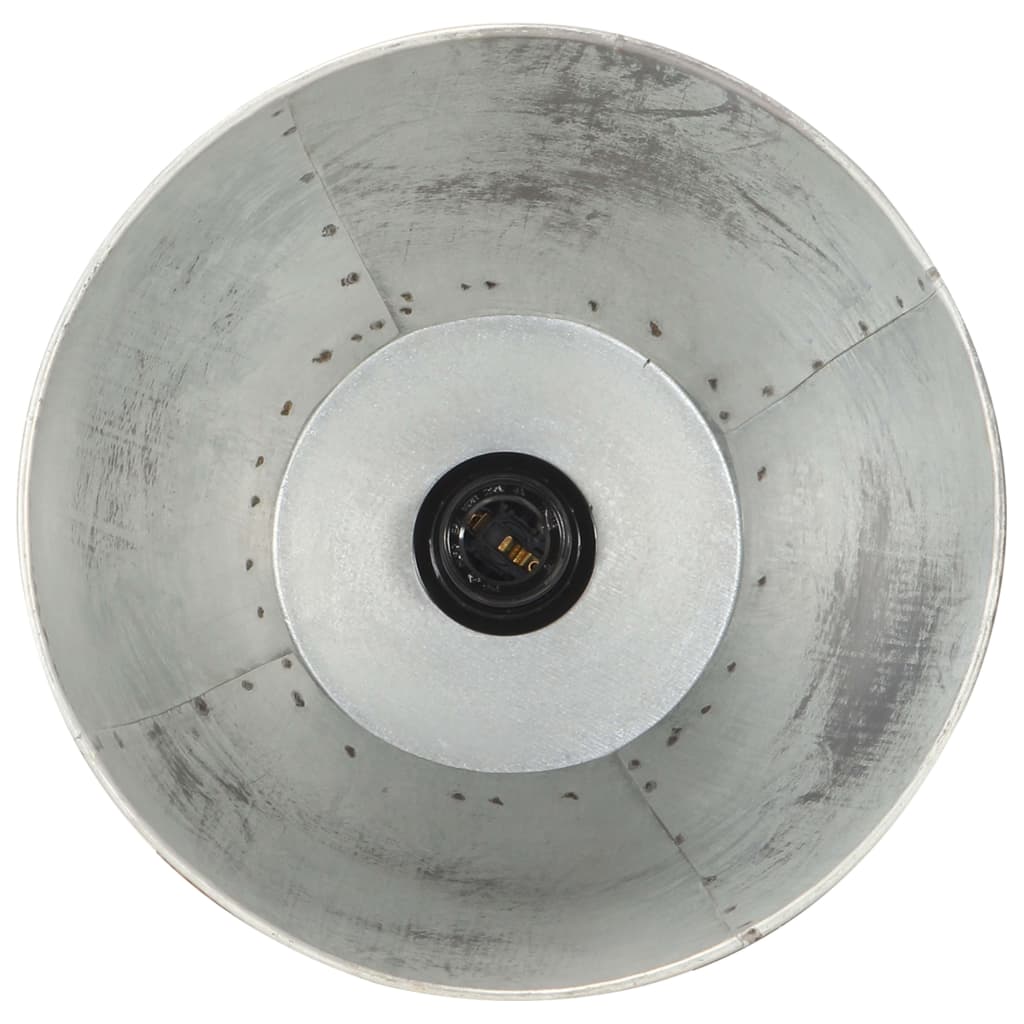 vidaXL Φωτιστικό Δαπέδου Ασημί από Μασίφ Ξύλο Μάνγκο E27