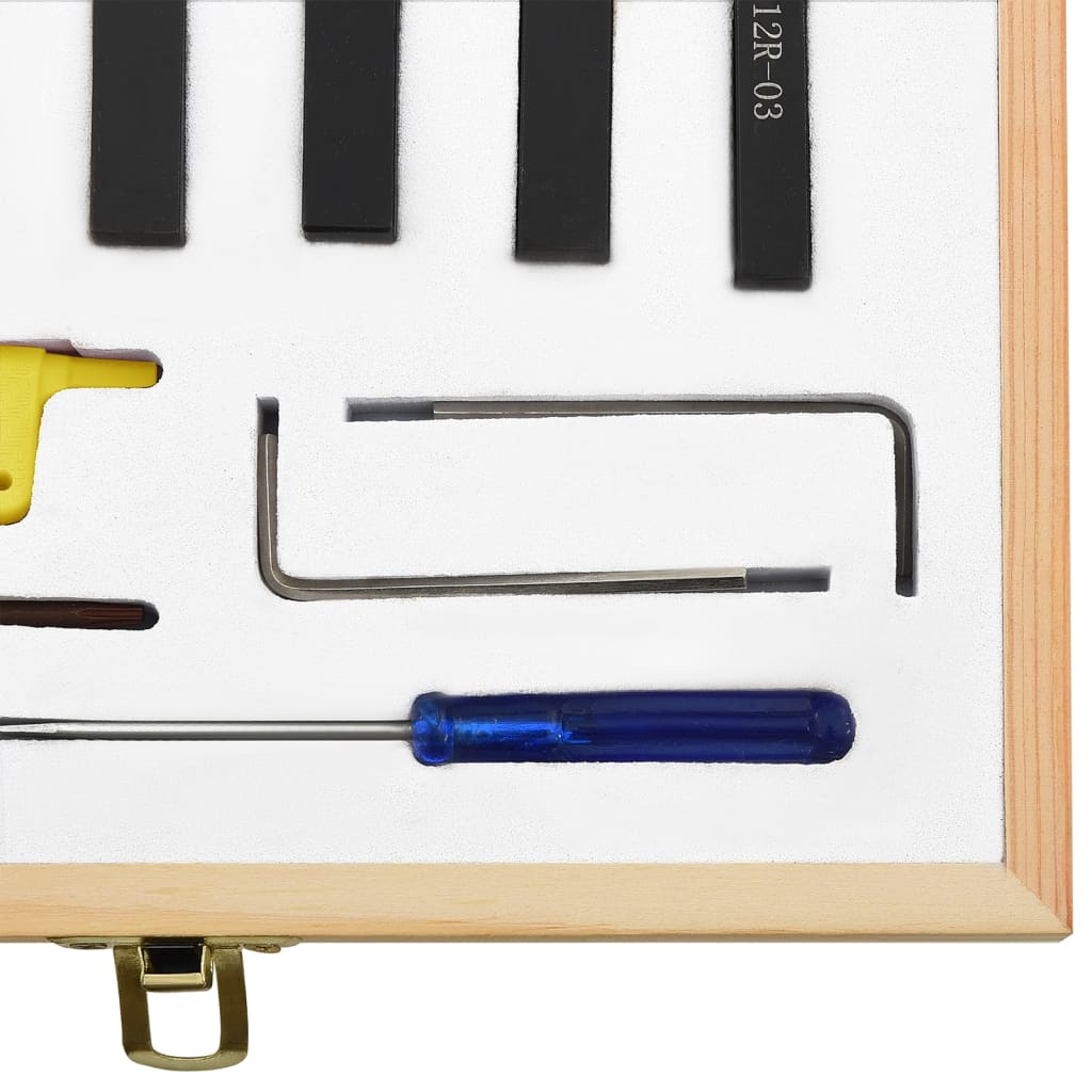 vidaXL Σετ Μανέλες Τόρνου με Εναλλασσόμενα Βίντια 8x8 χιλ./70χιλ.