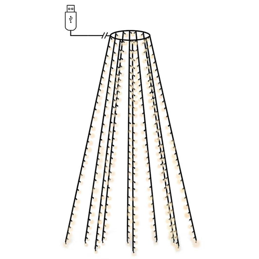 vidaXL Χριστουγεννιάτικα Λαμπάκια Χταπόδι με 300 LED 300 εκ.