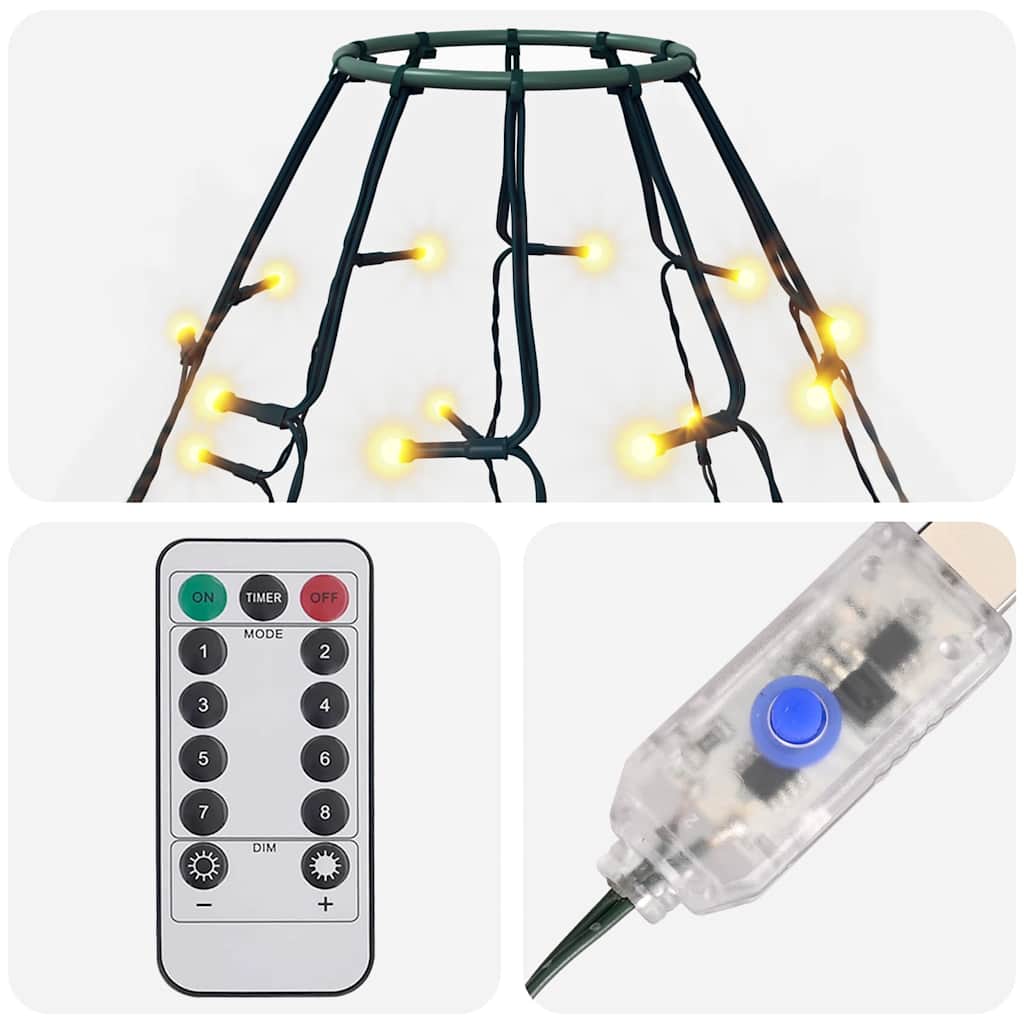 vidaXL Χριστουγεννιάτικα Λαμπάκια Χταπόδι με 400 LED 400 εκ.