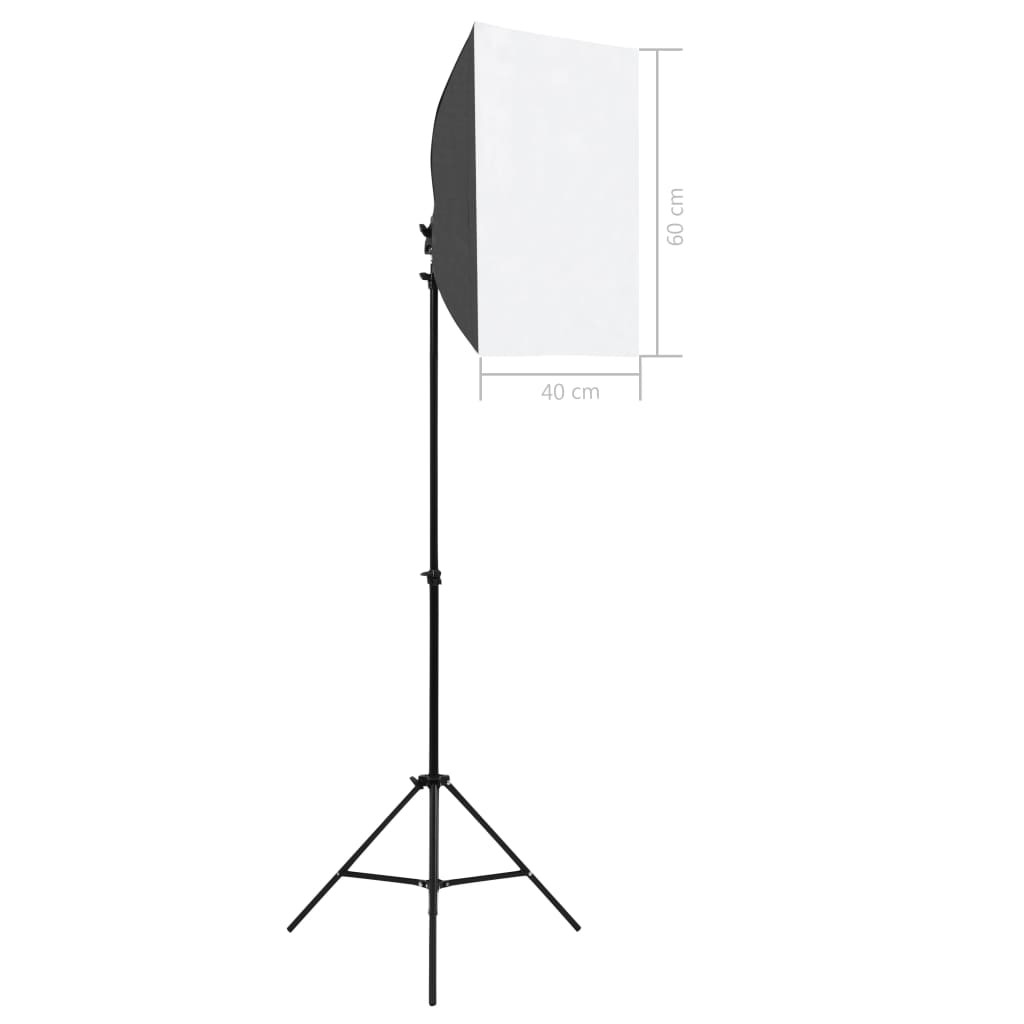 vidaXL Κιτ Φωτισμού Φωτογραφικού Στούντιο με Softbox και Φόντο
