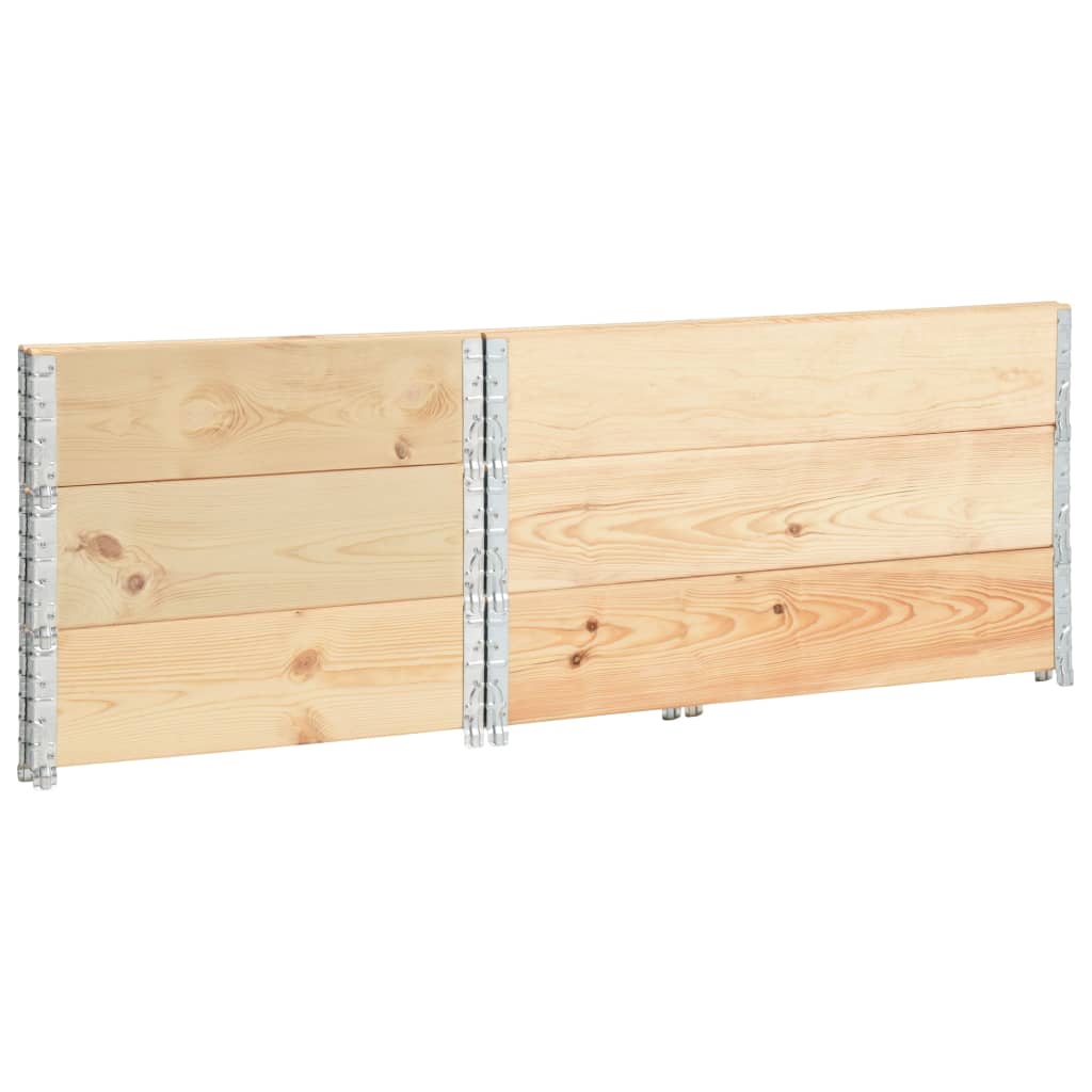 vidaXL Παρτέρια Υπερυψωμένα 3 Τεμ. 50x100 εκ. από Μασίφ Ξύλο Πεύκου