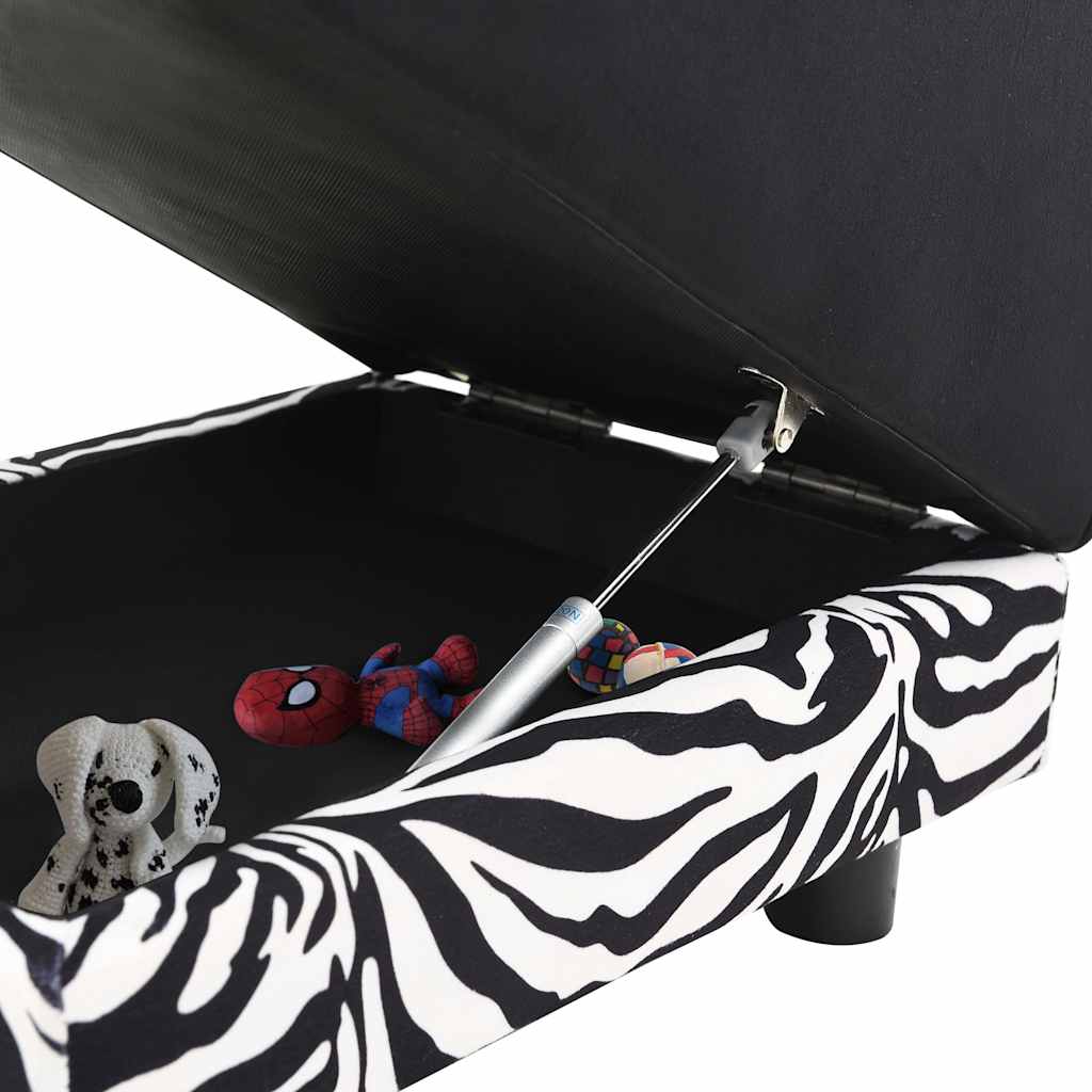 vidaXL Καναπές - Κρεβάτι Σκύλου Μαύρος 57 x 34 x 36 εκ. Βελουτέ