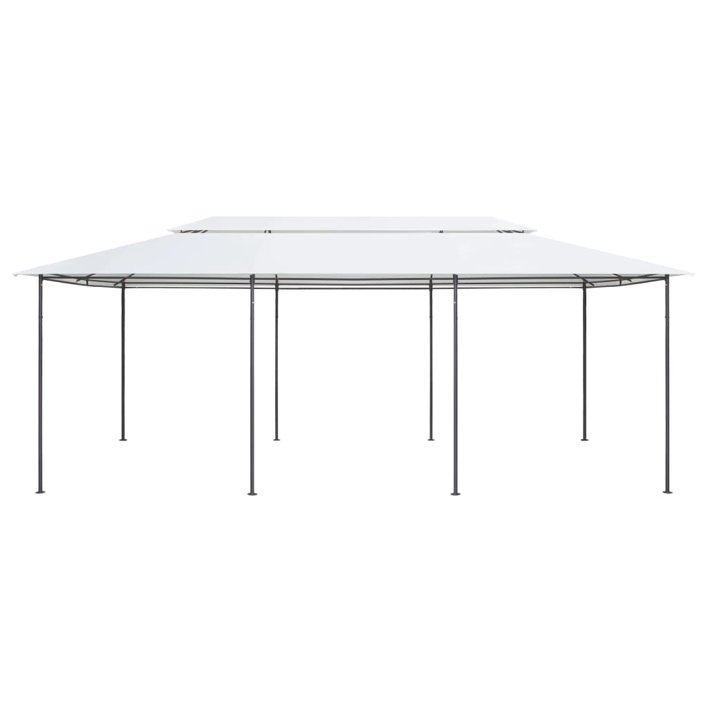 vidaXL Κιόσκι Λευκό 600 x 298 x 270 εκ. 180 γρ./μ²