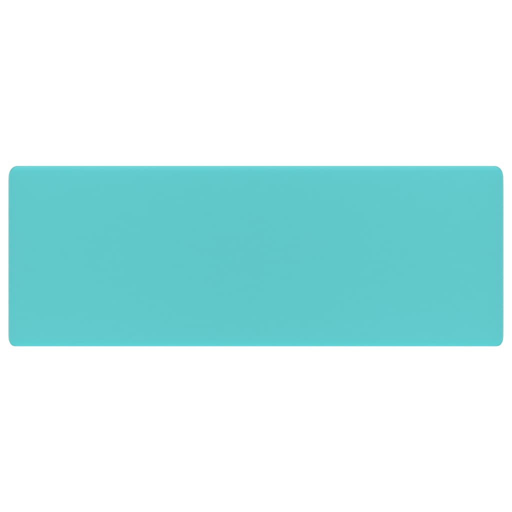 vidaXL Νιπτήρας με Υπερχείλ. Τετράγωνο Αν Πράσινο Ματ 41x41εκ Κεραμικό