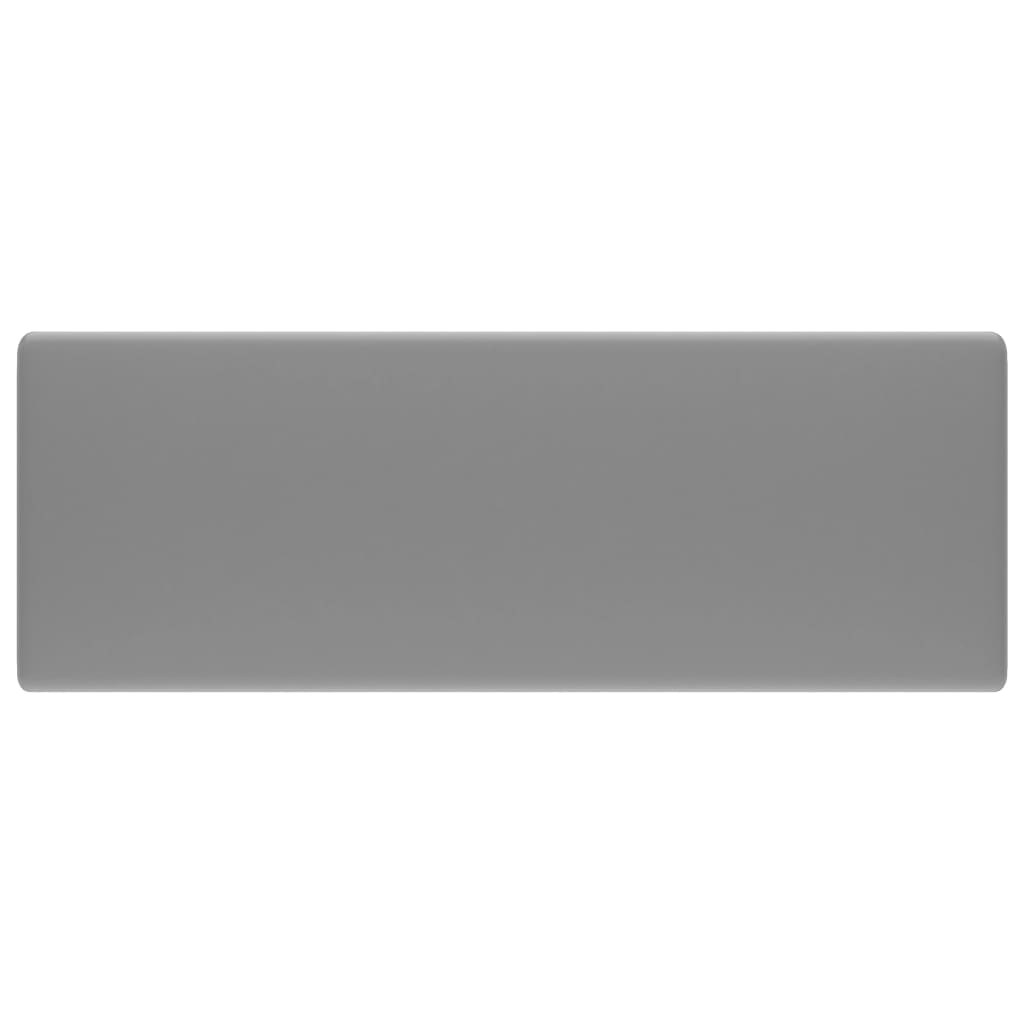 vidaXL Νιπτήρας με Υπερχείλιση Τετράγωνο Αν Γκρι Ματ 41x41 εκ Κεραμικό