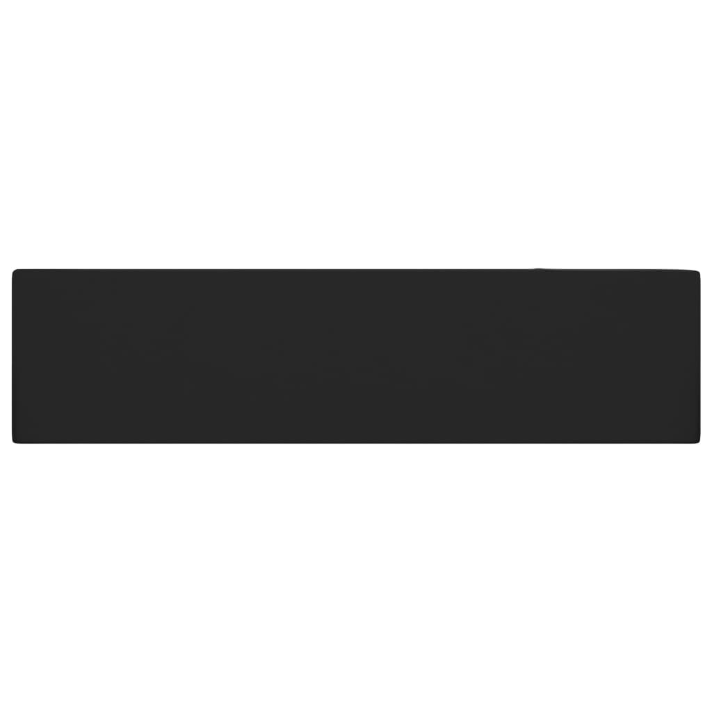 vidaXL Νιπτήρας Μπάνιου με Υπερχείλιση Μαύρο Ματ Κεραμικός