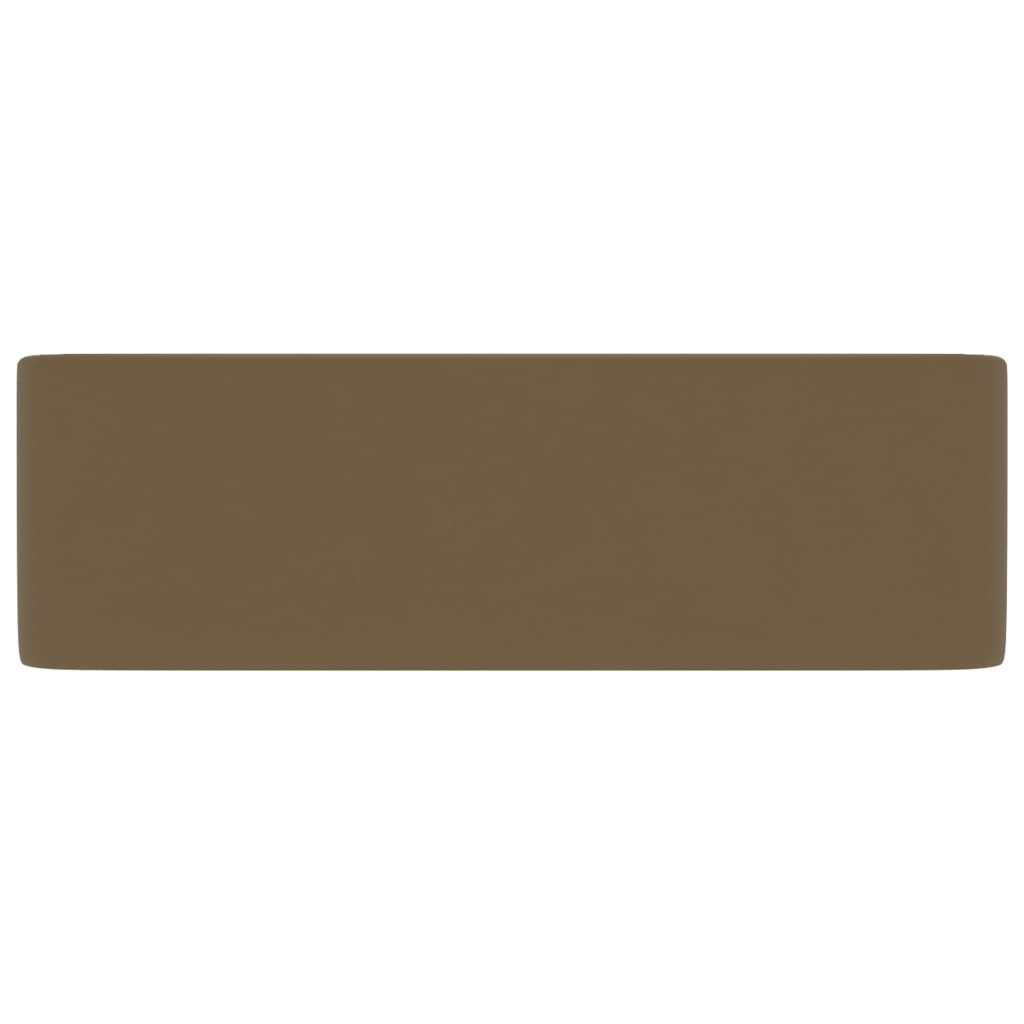 vidaXL Νιπτήρας Πολυτελής Κρεμ Ματ 41 x 30 x 12 εκ. Κεραμικός