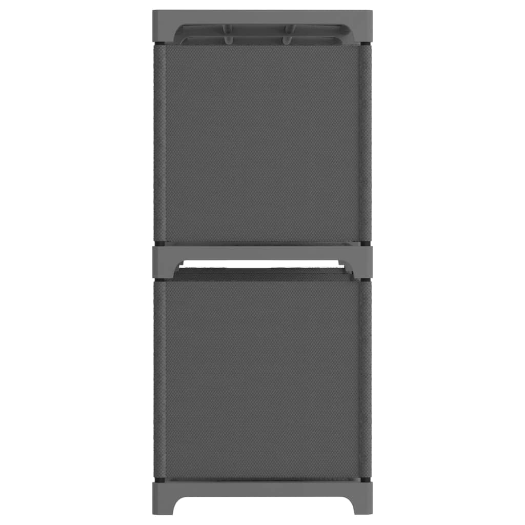 vidaXL Ραφιέρα με 5 Κύβους Γκρι 103 x 30 x 72,5 εκ. Υφασμάτινη