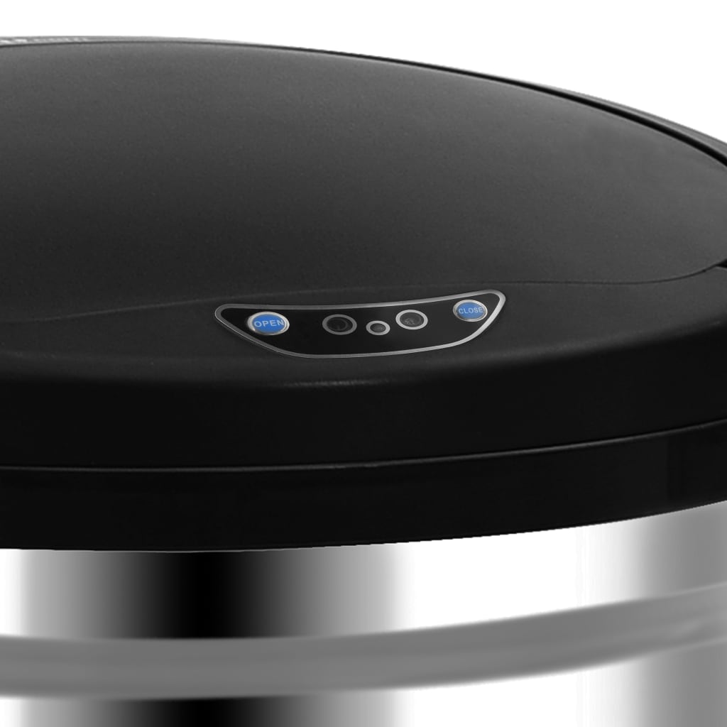 vidaXL Κάδος Απορριμμάτων Αυτόματος 50 Λίτρων από Ανοξείδωτο Ατσάλι